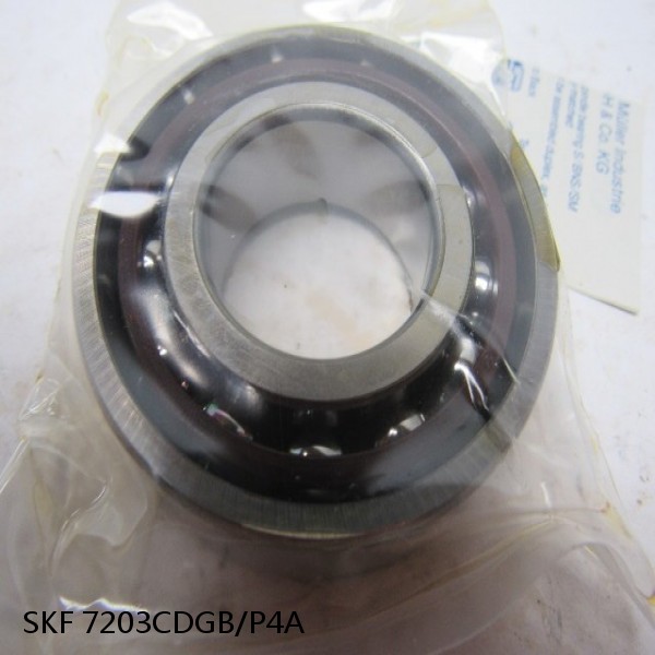 7203CDGB/P4A SKF Super Precision,Super Precision Bearings,Super Precision Angular Contact,7200 Series,15 Degree Contact Angle