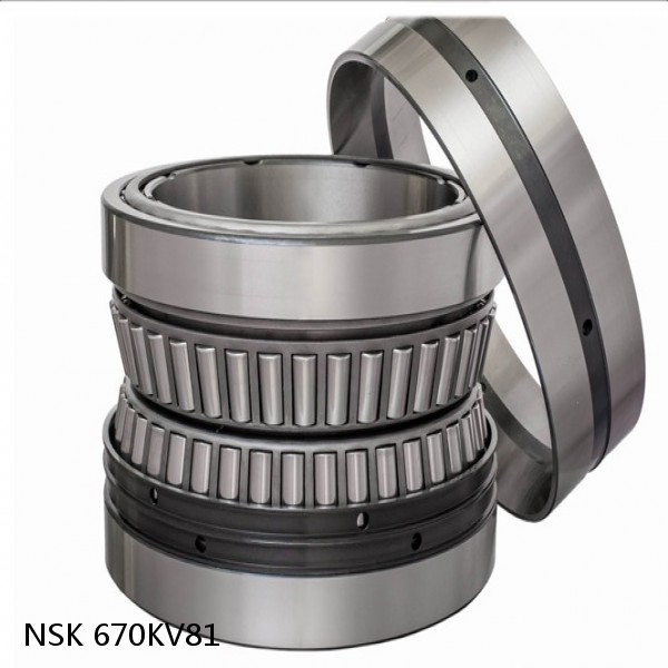 670KV81 NSK Four-Row Tapered Roller Bearing